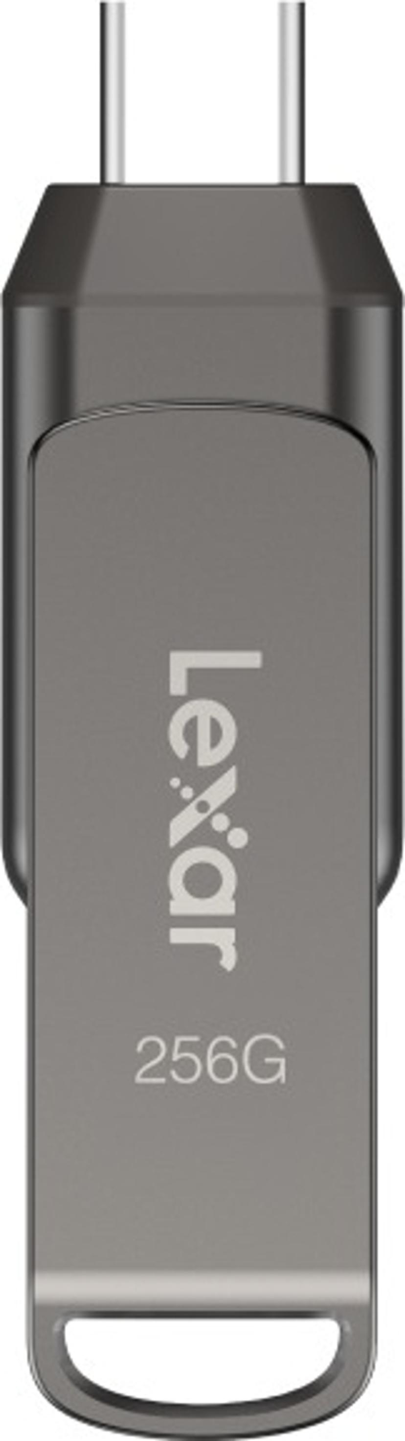 Lexar JumpDrive Dual Drive D400 256GB USB-C Grå