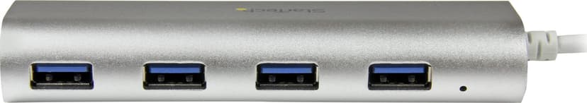 Startech 4 Poorts draagbare compacte USB 3.0 hub met geïntegreerde kabel