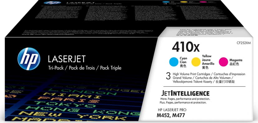 HP Toner Kit (C/M/Y) 410X 5K - CF252XM