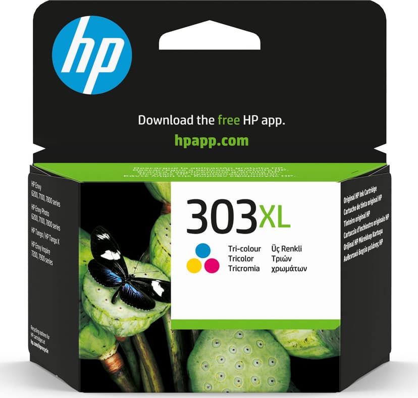 HP Blekk Tri-Color 303XL 10ml - Envy Foto 62XX/71XX/78XX