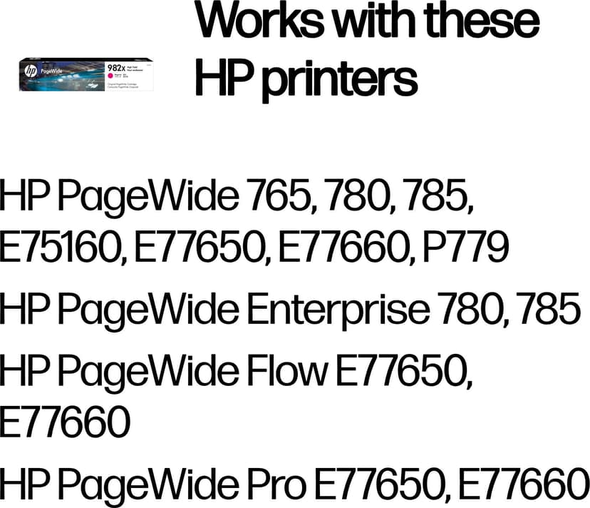 HP Inkt Magenta 982X 116.5ml - T0B28A