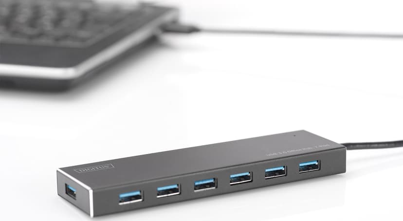 Digitus DA-70241-1 interface hub USB 3.2 Gen 1 (3.1 Gen 1) Type-A 5000 Mbit/s Grijs