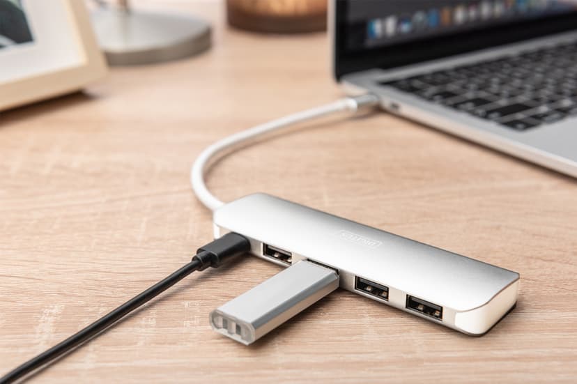 Digitus DA-70242-1 grensesnitt-hub USB 3.2 Gen 1 (3.1 Gen 1) Type-C 5000 Mbit/s Sølv
