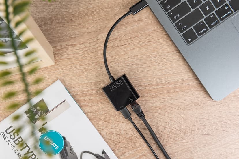 Digitus Digitus USB Type-C Gigabit Ethernet adapter with Power Delivery support