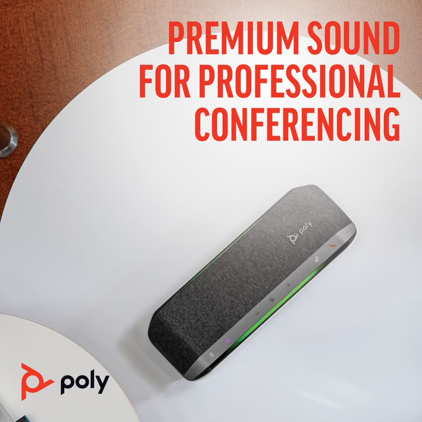 HP Poly Sync 40+ Microsoft Teams Certified USB-A USB-C Speakerphone +BT700 USB-A Adapter