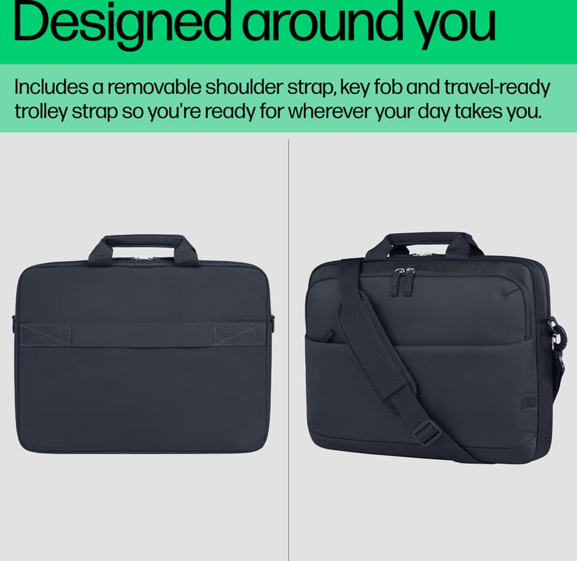 HP Everyday 16" Laptop Bag 16" Expanderad polyetylen (EPE), Polyester Grå