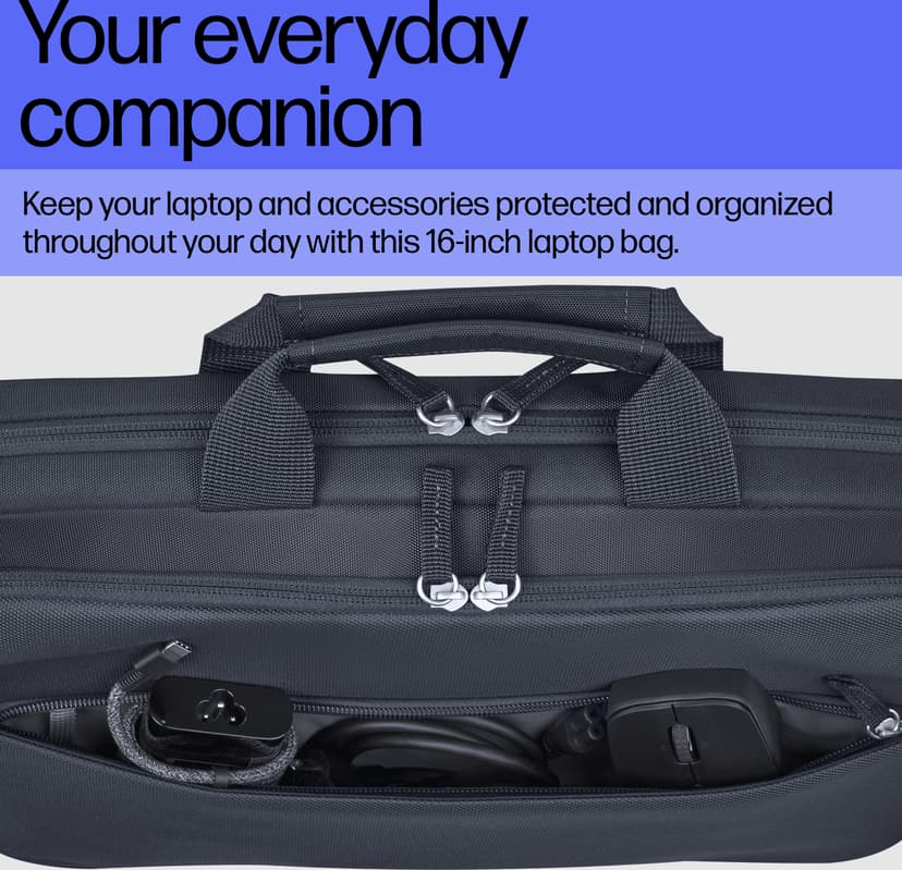HP Everyday 16" Laptop Bag 16" Ekspandert polyetylen (EPE), Polyester Grå