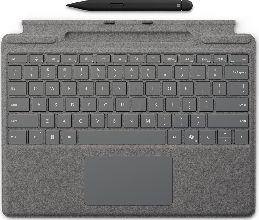 Microsoft Type Cover + Slim Pen 2 Microsoft Surface Pro 10 Nordisk Platina