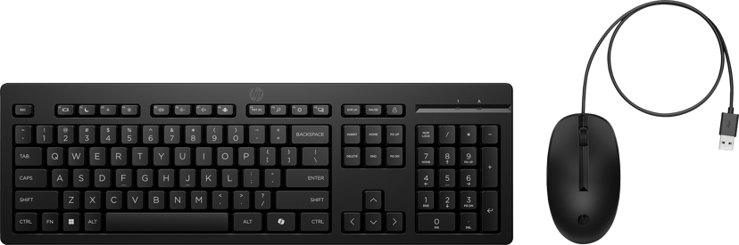 HP 225 muis en toetsenbord met kabel Bedraad Internationaal Engels
