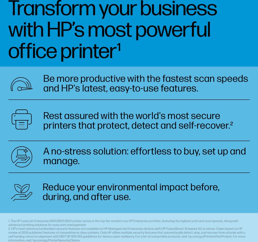HP Color LaserJet Enterprise MFP 8801dn A3