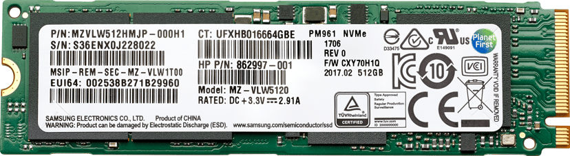 HP 1 Tt PCIe 4x4 NVMe TLC -SSD-asema M.2 PCI Express