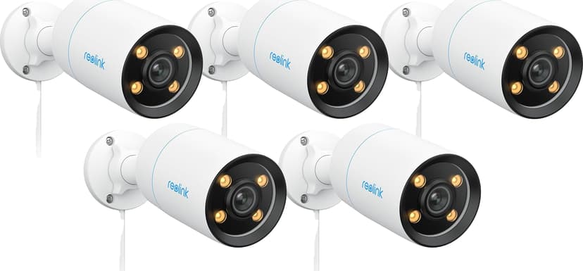Reolink CX810 ColorX 4K 8MP PoE Utendørs Bullet IP-Kamera 5-Pakning