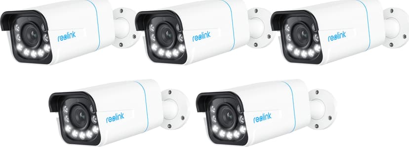 Reolink P430 4K 8MP Smart PoE Bullet Udendørskamera 5-Pack