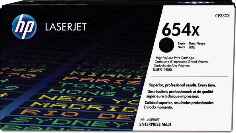 HP Toner Svart 654X 20.5K - CF330X