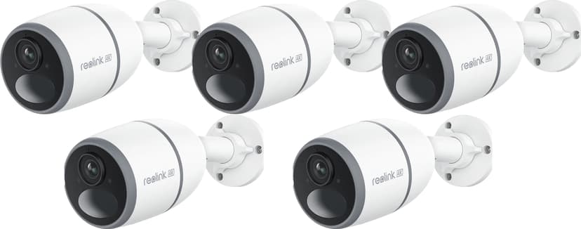 Reolink Go Ultra G340 5-Pack Bullet 4G IP Sikkerhetskamerapakke