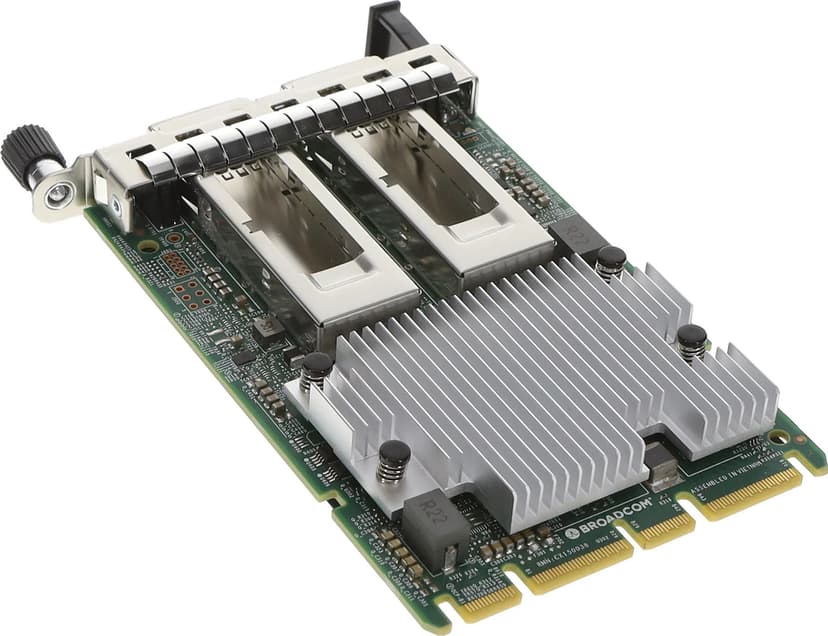 Broadcom N2100G toports 100 GbE PCIe QSFP56 OCP 3.0 Ethernet-adapter