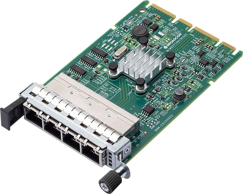 Broadcom N41T fyrports 1GBASE-T PCIe RJ-45 OCP 3.0 Ethernet-adapter