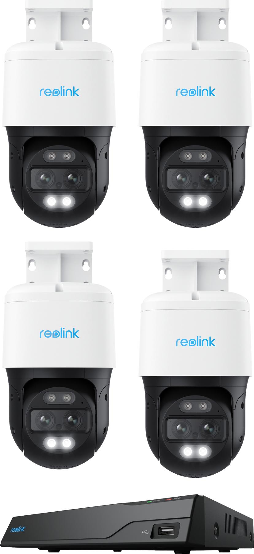 Reolink TRACKMIX P760 8MP PTZ POE 4-PACK + NVS8 POE NVR