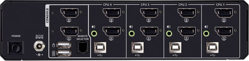 Aten 4-Port USB 5K DisplayPort/HDMI Dual Display KVM Switch