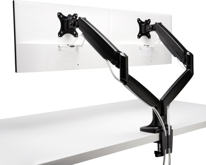 Kensington SmartFit One-Touch Dual Arm Justerbar Svart