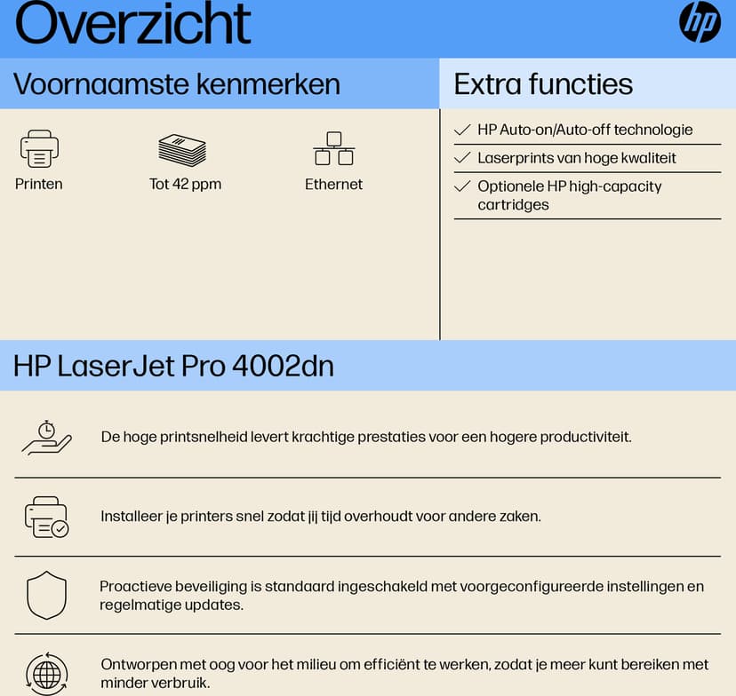 HP LaserJet Pro 4002DN A4