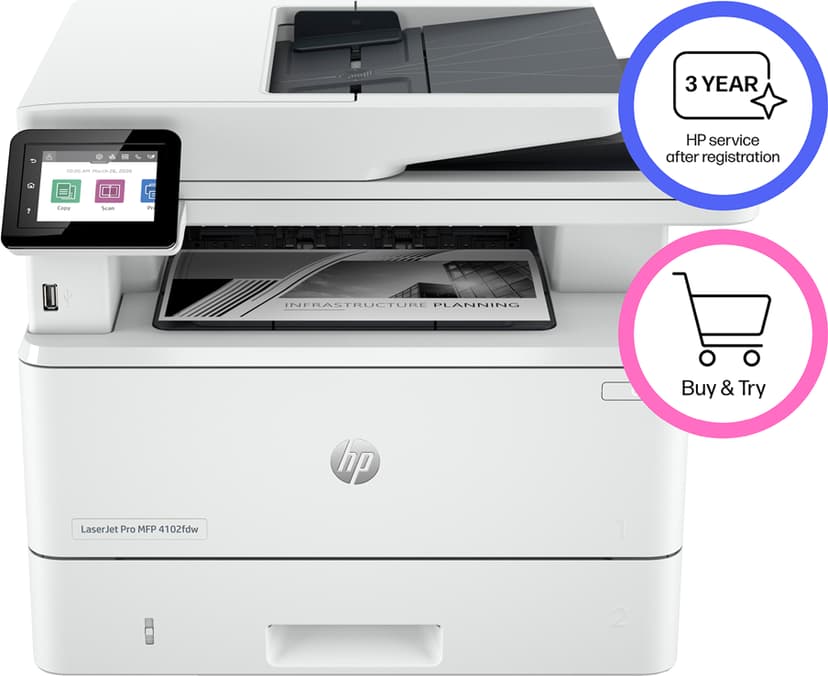 HP LaserJet Pro MFP 4102FDW A4 MFP