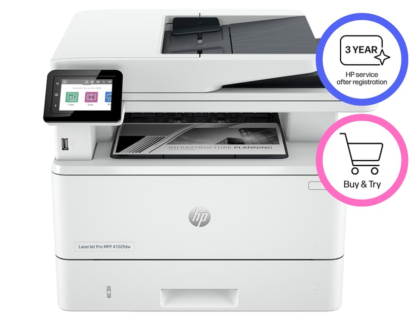HP LaserJet Pro MFP 4102FDW A4 MFP