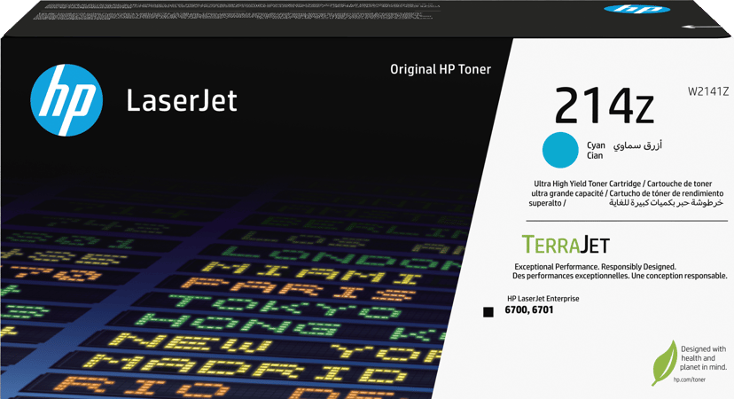 HP Toner cyan 214Z 26K - Color LaserJet 6700dn/6701dn