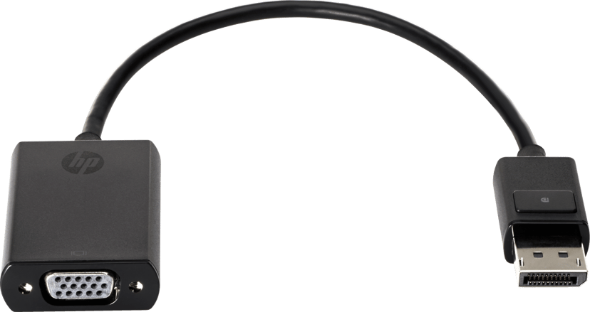 HP Displayport To VGA Adapter 0.2m DisplayPort VGA Musta