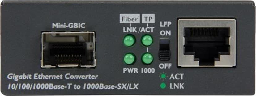Startech Gigabit Ethernet Fiber Media Converter with Open SFP Slot