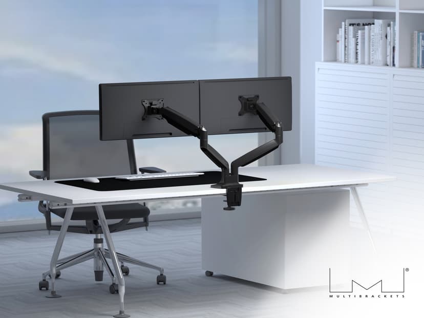 Multibrackets M Deskmount Spring Dual 15"-27" Svart