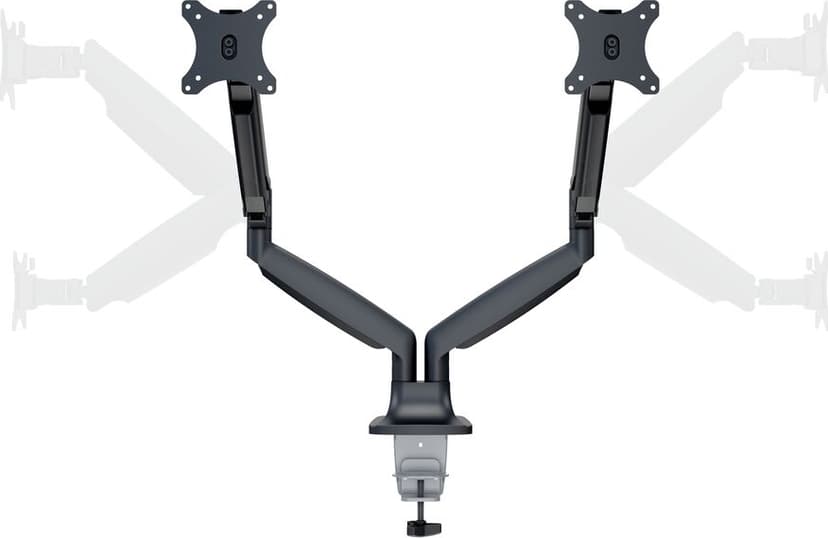 Multibrackets M Deskmount Spring Dual 15"-27" Svart