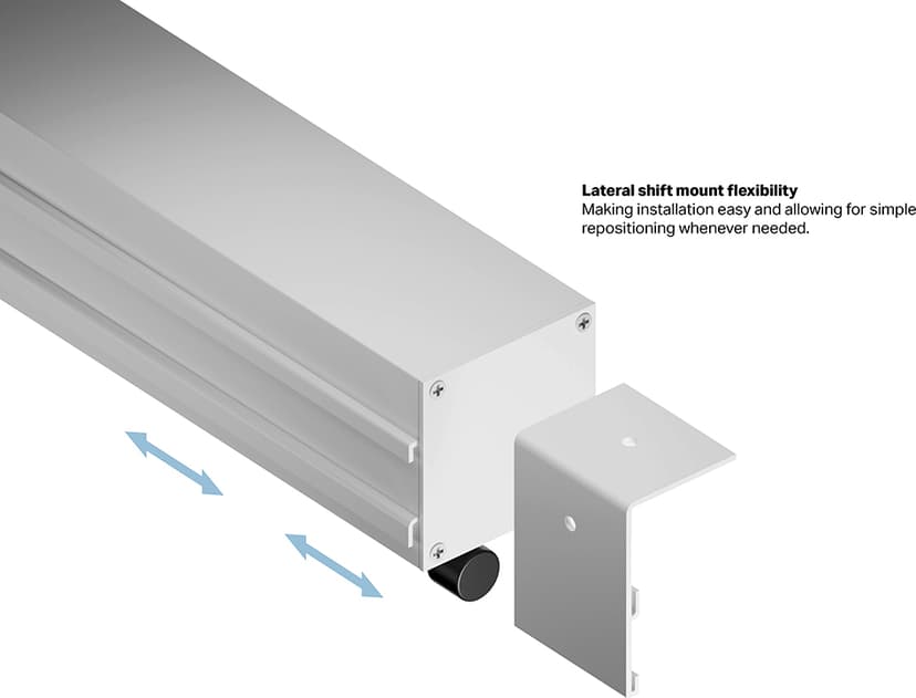 Multibrackets Projektorlerret Deluxe Manuell Self-Lock 16:10 108"