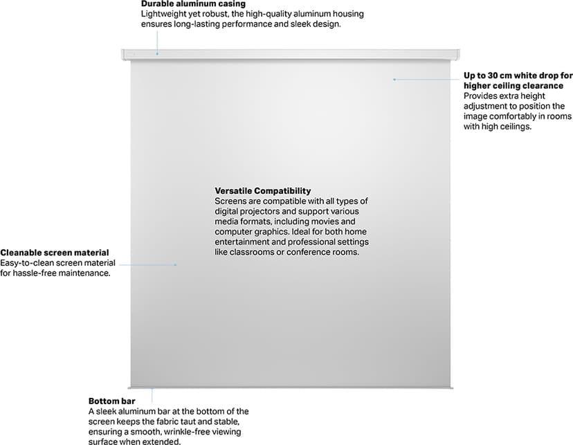 Multibrackets Projector Screen Engine 360x360 1:1 200"