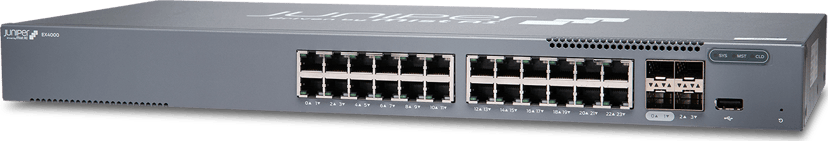 Juniper Networks EX4000-24T network switch Managed L2/L3 Gigabit Ethernet 1U Grey