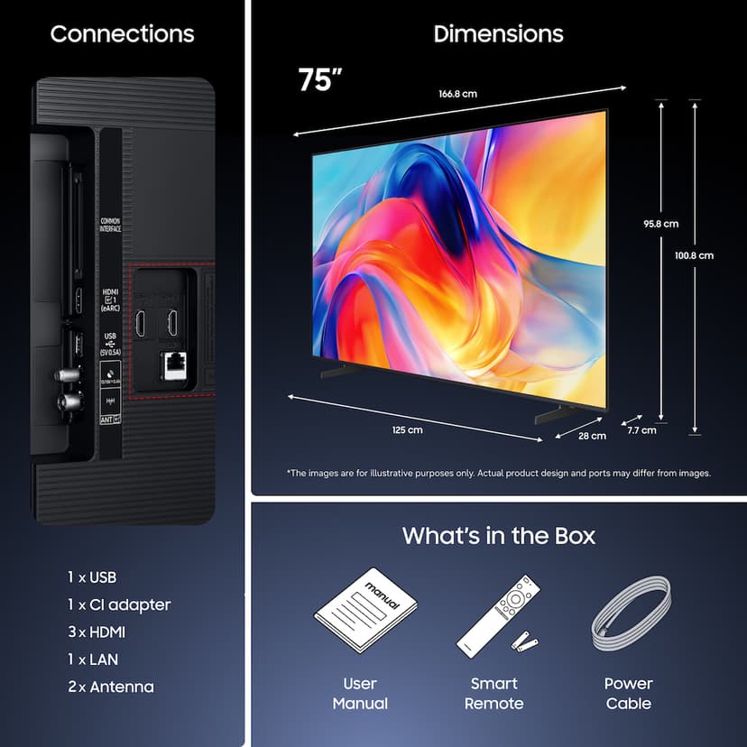 Samsung M72H 75" 4K Mini LED Smart TV (2026)