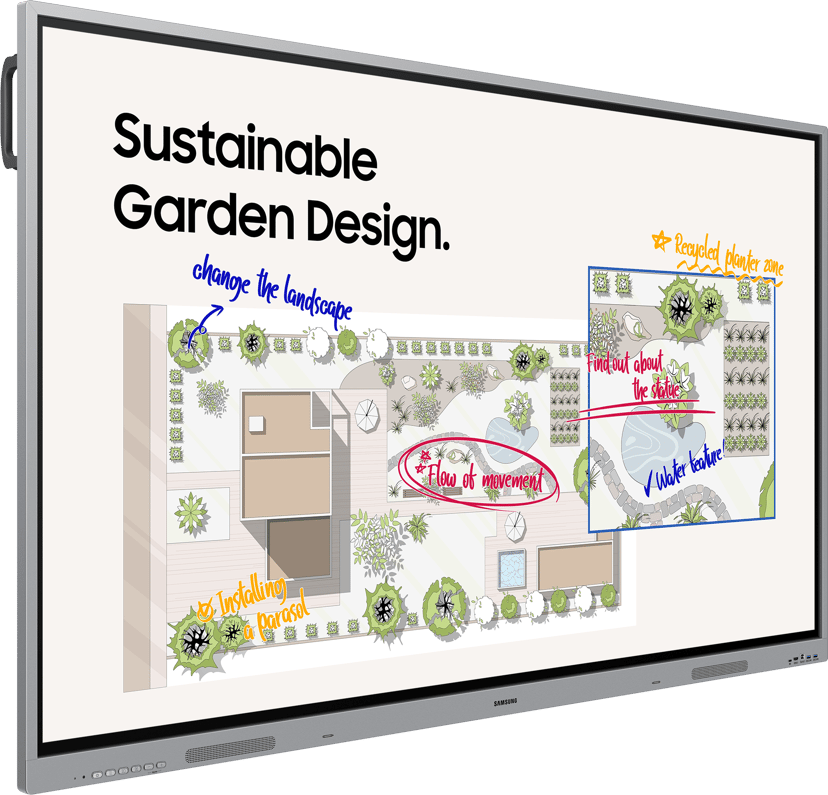 Samsung WEF eBoard WE65F-X 65" Interactive Display Grå