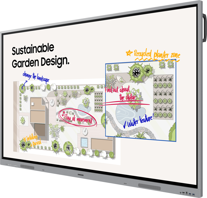 Samsung WEF eBoard WE65F-X 65" Interactive Display Grå