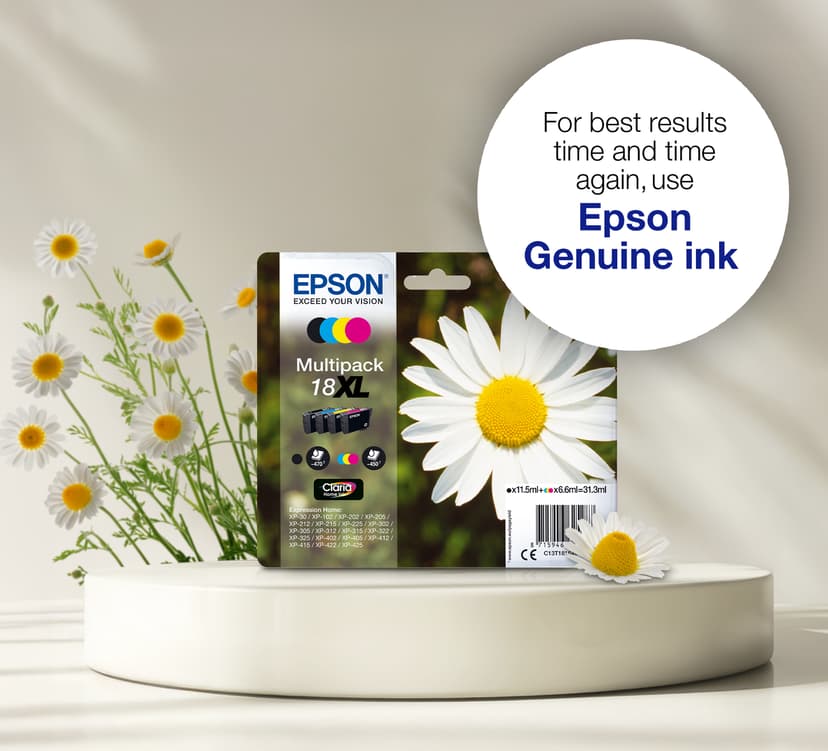 Epson Bläck Multipack (B/C/M/Y) 18XL - XP-302