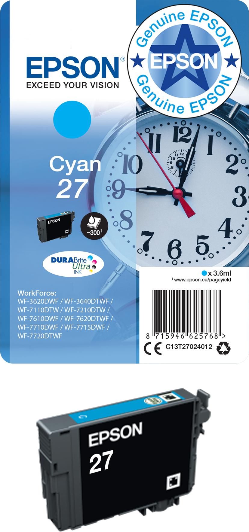 Epson Blekk Svart 27