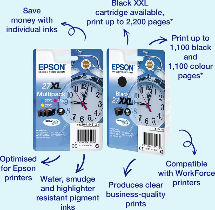 Epson Inkt Cyaan 27