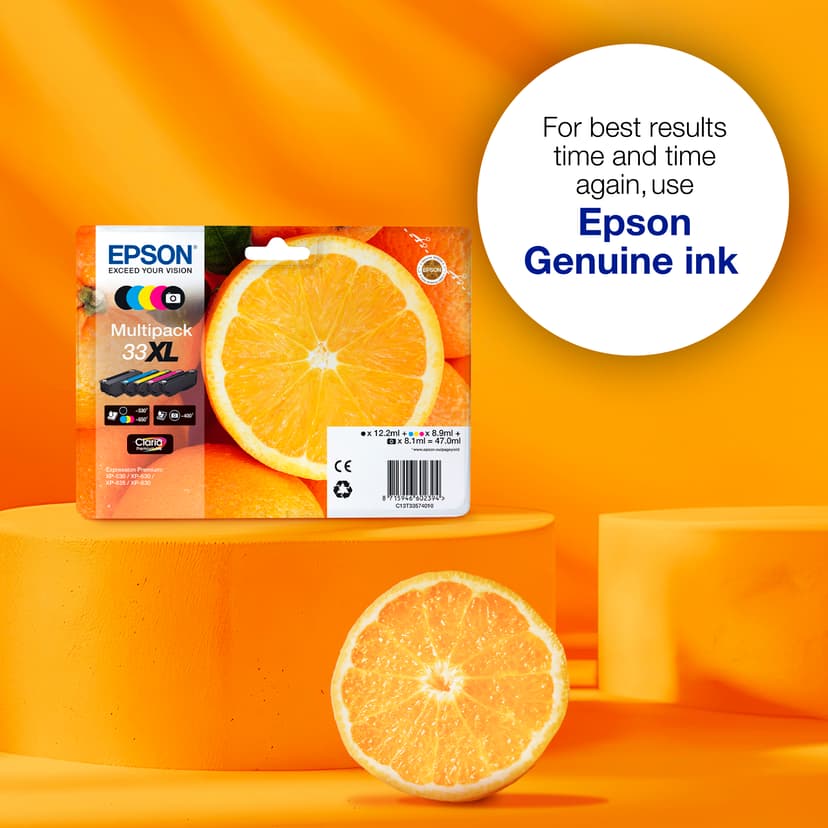Epson Inkt Geel Claria Premium 33XL - XP-530