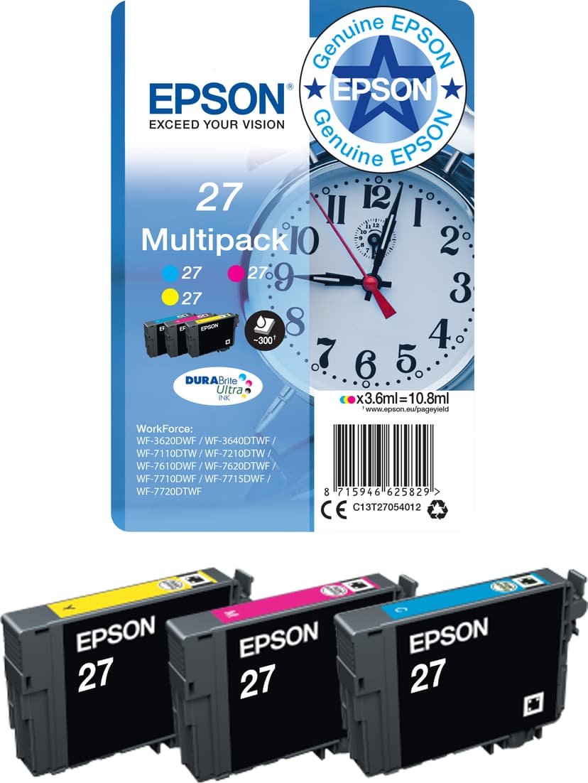 Epson Inkt Cyaan 27