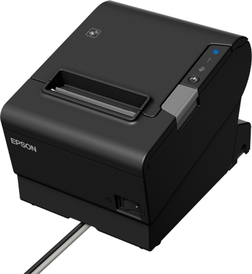 Epson TM-T88VI-IHUB EPOS USB/RS232/ETH ja virtasovitin Musta
