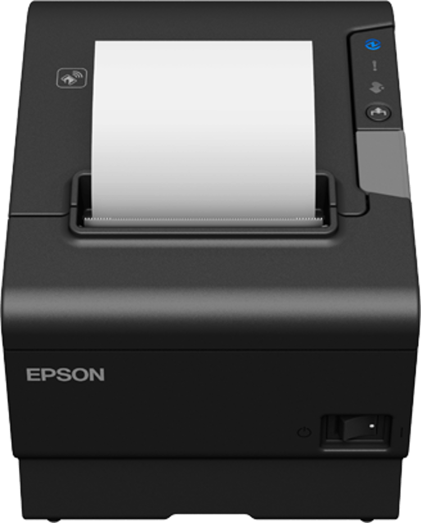 Epson TM-T88VI-IHUB EPOS USB/RS232/ETH ja virtasovitin Musta