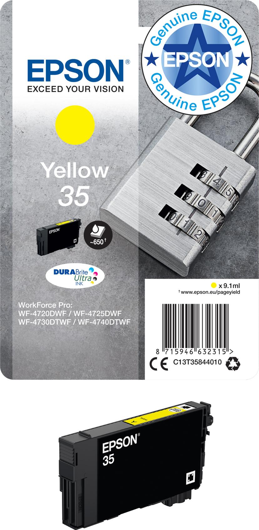 Epson Muste Keltainen 35 9.1ml - WF-4730