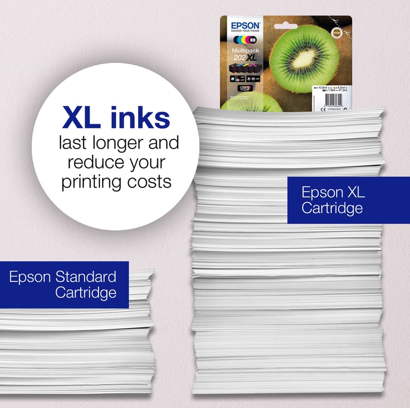 Epson Bläck Multipack (BK/C/M/Y/PBK) 202XL - XP-6005