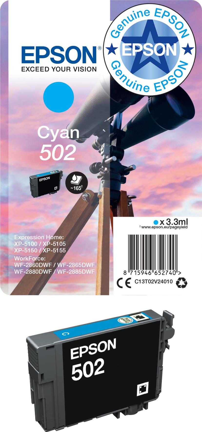 Epson Blekk Magenta 502XL - XP-5100/5105/WF-2860/2865