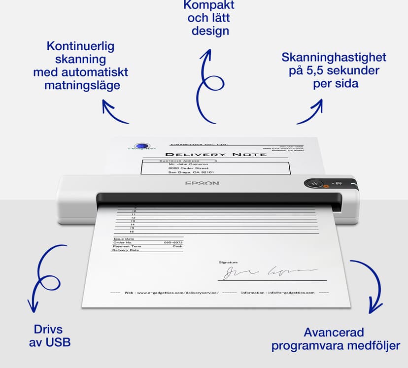 Epson Workforce Ds-70 - (Fyndvara klass 1)