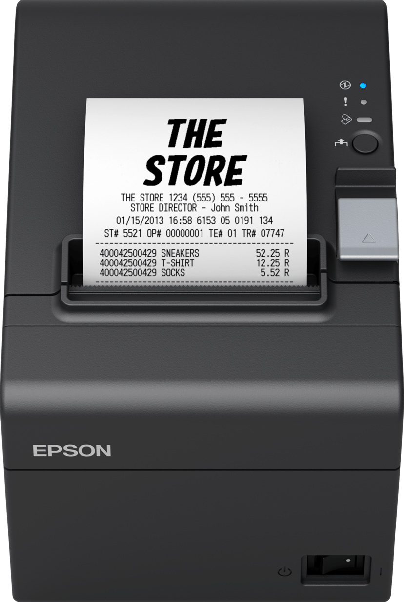 Epson Kvittoskrivare TM-T20III Ethernet Inkl Ström Svart